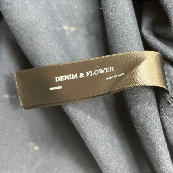 Denim & Flower Ricky Singh Navy Polka Dot Button-Up Shirt Mens M 100% Cotton - Picture 5 of 7